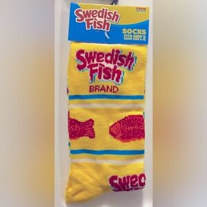 Fun Novelty Socks Featuring Swedish Fish Candy Brand